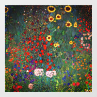 Gustav Klimt Flower Garden