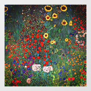 Gustav Klimt Flower Garden