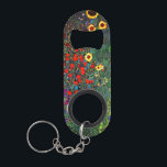 Gustav Klimt Flower Garden<br><div class="desc">Keychain Bottle Opener featuring Gustav Klimt’s oil painting Farm Garden with Sunflowers (1907). A beautiful garden of sunflowers and exquisite blue,  red,  purple,  pink,  and white flowers. A great gift for fans of Art Nouveau and Austrian art.</div>