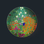 Gustav Klimt Flower Garden 6 Cm Round Badge<br><div class="desc">Button featuring Gustav Klimt’s oil painting Flower Garden (1906). A beautiful garden of purple,  red,  white,  blue,  and orange flowers. A great gift for fans of Art Nouveau and Austrian art.</div>