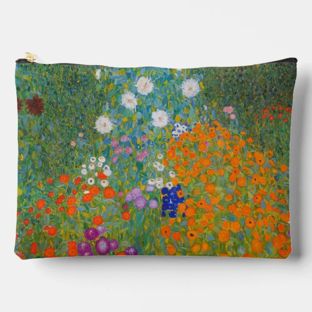 Gustav Klimt - Flower Garden Accessory Pouch (Front)