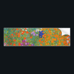 Gustav Klimt - Flower Garden Bumper Sticker<br><div class="desc">Flower Garden - Gustav Klimt in 1905-1907</div>