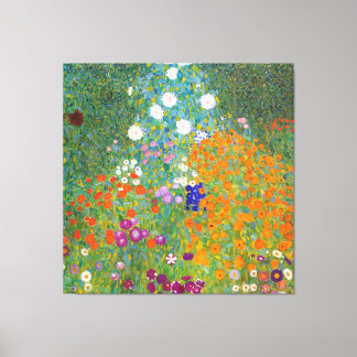 Gustav Klimt: Flower Garden Canvas Print
