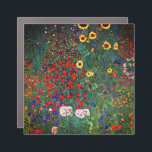 Gustav Klimt Flower Garden Car Magnet<br><div class="desc">Car Magnet featuring Gustav Klimt’s oil painting Farm Garden with Sunflowers (1907). A beautiful garden of sunflowers and exquisite blue,  red,  purple,  pink,  and white flowers. A great gift for fans of Art Nouveau and Austrian art.</div>