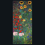 Gustav Klimt Flower Garden Card<br><div class="desc">Card featuring Gustav Klimt’s oil painting Farm Garden with Sunflowers (1907). A beautiful garden of sunflowers and exquisite blue,  red,  purple,  pink,  and white flowers. A great gift for fans of Art Nouveau and Austrian art.</div>