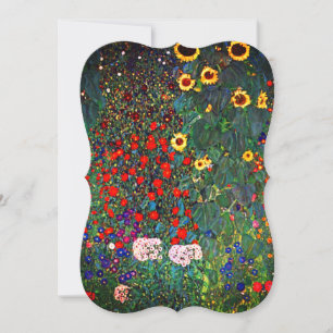 Gustav Klimt Flower Garden Card