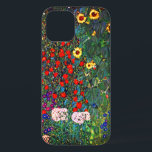 Gustav Klimt Flower Garden iPhone 12 Case<br><div class="desc">iPhone Case featuring Gustav Klimt’s oil painting Farm Garden with Sunflowers (1907). A beautiful garden of sunflowers and exquisite blue,  red,  purple,  pink,  and white flowers. A great gift for fans of Art Nouveau and Austrian art.</div>