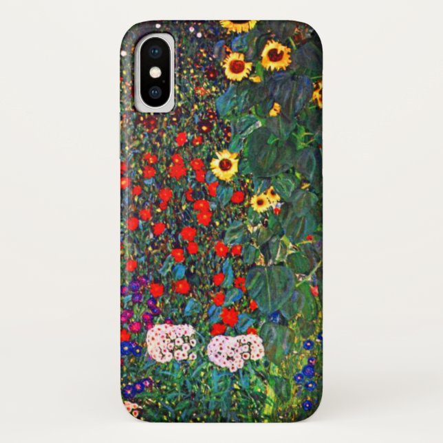 Gustav Klimt Flower Garden Case-Mate iPhone Case (Back)
