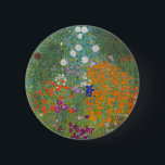 Gustav Klimt Flower Garden Cottage Nature 6 Cm Round Badge<br><div class="desc">A beautiful garden painting - this is a classic painting by Gustav Klimt,  called Cottage Garden,  or Bauergarten,  1907,  which is a close up of a flower garden,  a colorful floral painting.</div>