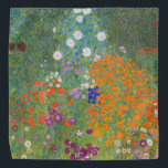 Gustav Klimt Flower Garden Cottage Nature Bandana<br><div class="desc">A beautiful garden painting - this is a classic painting by Gustav Klimt,  called Cottage Garden,  or Bauergarten,  1907,  which is a close up of a flower garden,  a colourful floral painting.</div>