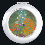 Gustav Klimt Flower Garden Cottage Nature Compact Mirror<br><div class="desc">A beautiful garden painting - this is a classic painting by Gustav Klimt,  called Cottage Garden,  or Bauergarten,  1907,  which is a close up of a flower garden,  a colourful floral painting.</div>
