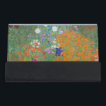 Gustav Klimt Flower Garden Cottage Nature Desk Business Card Holder<br><div class="desc">A beautiful garden painting - this is a classic painting by Gustav Klimt,  called Cottage Garden,  or Bauergarten,  1907,  which is a close up of a flower garden,  a colourful floral painting.</div>