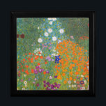 Gustav Klimt Flower Garden Cottage Nature Gift Box<br><div class="desc">A beautiful garden painting - this is a classic painting by Gustav Klimt,  called Cottage Garden,  or Bauergarten,  1907,  which is a close up of a flower garden,  a colourful floral painting.</div>