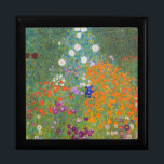 Gustav Klimt Flower Garden Cottage Nature Gift Box<br><div class="desc">A beautiful garden painting - this is a classic painting by Gustav Klimt,  called Cottage Garden,  or Bauergarten,  1907,  which is a close up of a flower garden,  a colourful floral painting.</div>