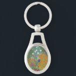 Gustav Klimt Flower Garden Cottage Nature Key Ring<br><div class="desc">A beautiful garden painting - this is a classic painting by Gustav Klimt,  called Cottage Garden,  or Bauergarten,  1907,  which is a close up of a flower garden,  a colourful floral painting.</div>