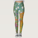 Gustav Klimt Flower Garden Cottage Nature Leggings<br><div class="desc">A beautiful garden painting - this is a classic painting by Gustav Klimt,  called Cottage Garden,  or Bauergarten,  1907,  which is a close up of a flower garden,  a colourful floral painting.</div>