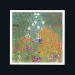 Gustav Klimt Flower Garden Cottage Nature Napkin<br><div class="desc">A beautiful garden painting - this is a classic painting by Gustav Klimt,  called Cottage Garden,  or Bauergarten,  1907,  which is a close up of a flower garden,  a colourful floral painting.</div>