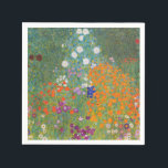 Gustav Klimt Flower Garden Cottage Nature Napkin<br><div class="desc">A beautiful garden painting - this is a classic painting by Gustav Klimt,  called Cottage Garden,  or Bauergarten,  1907,  which is a close up of a flower garden,  a colourful floral painting.</div>