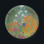 Gustav Klimt Flower Garden Cottage Nature Paper Plate<br><div class="desc">A beautiful garden painting - this is a classic painting by Gustav Klimt,  called Cottage Garden,  or Bauergarten,  1907,  which is a close up of a flower garden,  a colourful floral painting.</div>