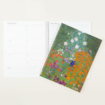 Gustav Klimt Flower Garden Cottage Nature Planner<br><div class="desc">A beautiful garden painting - this is a classic painting by Gustav Klimt,  called Cottage Garden,  or Bauergarten,  1907,  which is a close up of a flower garden,  a colourful floral painting.</div>