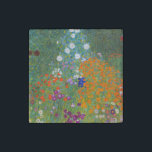 Gustav Klimt Flower Garden Cottage Nature Stone Magnet<br><div class="desc">A beautiful garden painting - this is a classic painting by Gustav Klimt,  called Cottage Garden,  or Bauergarten,  1907,  which is a close up of a flower garden,  a colourful floral painting.</div>