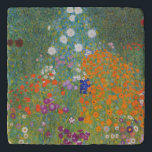 Gustav Klimt Flower Garden Cottage Nature Trivet<br><div class="desc">A beautiful garden painting - this is a classic painting by Gustav Klimt,  called Cottage Garden,  or Bauergarten,  1907,  which is a close up of a flower garden,  a colourful floral painting.</div>