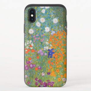 Gustav Klimt Flower Garden Cottage Nature iPhone X Slider Case