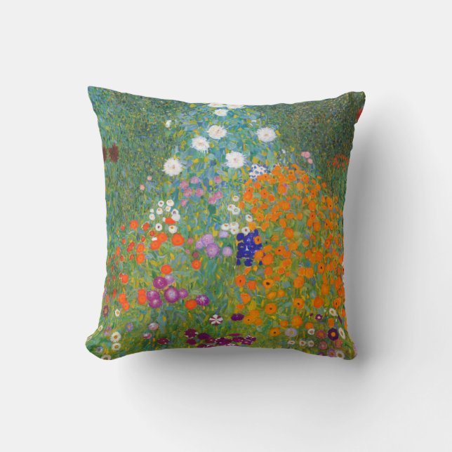 Gustav Klimt: Flower Garden Cushion (Front)