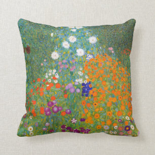 Gustav Klimt: Flower Garden Cushion