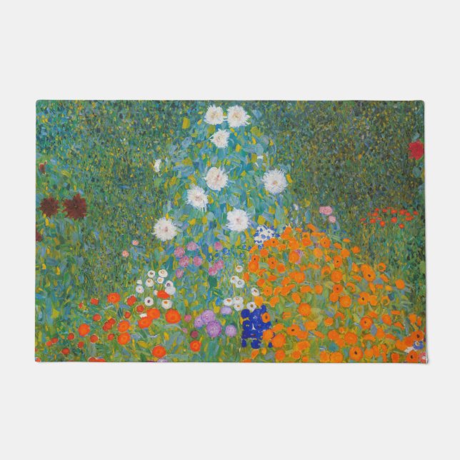Gustav Klimt - Flower Garden Doormat (Front)