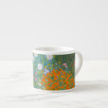 Gustav Klimt - Flower Garden Espresso Cup<br><div class="desc">Flower Garden - Gustav Klimt in 1905-1907</div>