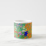 Gustav Klimt Flower Garden Espresso Cup<br><div class="desc">Espresso Cup featuring Gustav Klimt’s oil painting Flower Garden (1906). A beautiful garden of purple,  red,  white,  blue,  and orange flowers. A great gift for fans of Art Nouveau and Austrian art.</div>