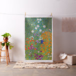 Gustav Klimt - Flower Garden Fabric<br><div class="desc">Flower Garden - Gustav Klimt in 1905-1907</div>