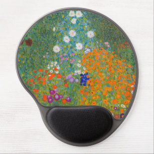 Gustav Klimt - Flower Garden Gel Mouse Pad
