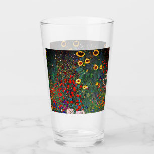 Gustav Klimt Flower Garden Glass