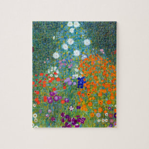 Gustav Klimt Flower Garden Jigsaw Puzzle