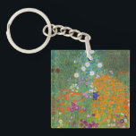 Gustav Klimt - Flower Garden Key Ring<br><div class="desc">Flower Garden - Gustav Klimt in 1905-1907</div>