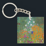 Gustav Klimt - Flower Garden Key Ring<br><div class="desc">Flower Garden - Gustav Klimt in 1905-1907</div>