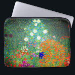 Gustav Klimt Flower Garden Laptop Sleeve<br><div class="desc">Laptop Sleeve featuring Gustav Klimt’s oil painting Flower Garden (1906). A beautiful garden of purple,  red,  white,  blue,  and orange flowers. A great gift for fans of Art Nouveau and Austrian art.</div>