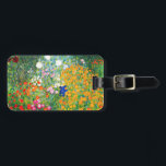Gustav Klimt Flower Garden Luggage Tag<br><div class="desc">Gustav Klimt Flower Garden luggage tag. Oil painting on canvas from 1907. Completed during his golden phase, Flower Garden is one of Klimt’s most famous landscape paintings. The summer colours burst forth in this work with a beautiful mix of orange, red, purple, blue, pink and white blossoms. A great gift...</div>