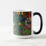 Gustav Klimt Flower Garden Magic Mug<br><div class="desc">Magic Mug featuring Gustav Klimt’s oil painting Farm Garden with Sunflowers (1907). A beautiful garden of sunflowers and exquisite blue,  red,  purple,  pink,  and white flowers. A great gift for fans of Art Nouveau and Austrian art.</div>