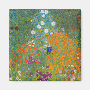 Gustav Klimt - Flower Garden Magnet