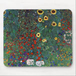 Gustav Klimt Flower Garden Mouse Pad<br><div class="desc">Mouse Pad featuring Gustav Klimt’s painting Farm Garden with Sunflowers (1907). A beautiful garden of sunflowers and exquisite blue,  red,  purple,  pink,  and white flowers. A great gift for fans of Art Nouveau and Austrian art.</div>