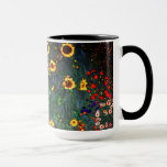 Gustav Klimt Flower Garden Mug<br><div class="desc">Coffee Mug featuring Gustav Klimt’s oil painting Farm Garden with Sunflowers (1907). A beautiful garden of sunflowers and exquisite blue,  red,  purple,  pink,  and white flowers. A great gift for fans of Art Nouveau and Austrian art.</div>