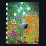 Gustav Klimt Flower Garden Notebook<br><div class="desc">Notebook featuring Gustav Klimt’s oil painting Flower Garden (1906). A beautiful garden of purple,  red,  white,  blue,  and orange flowers. A great gift for fans of Art Nouveau and Austrian art.</div>