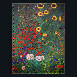 Gustav Klimt Flower Garden Notebook<br><div class="desc">Notebook featuring Gustav Klimt’s oil painting Farm Garden with Sunflowers (1907). A beautiful garden of sunflowers and exquisite blue,  red,  purple,  pink,  and white flowers. A great gift for fans of Art Nouveau and Austrian art.</div>