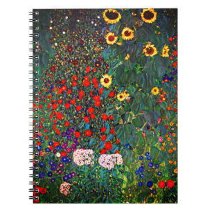 Gustav Klimt Flower Garden Notebook
