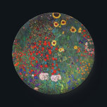 Gustav Klimt Flower Garden Paper Plate<br><div class="desc">Paper Plates featuring Gustav Klimt’s oil painting Farm Garden with Sunflowers (1907). A beautiful garden of sunflowers and exquisite blue,  red,  purple,  pink,  and white flowers. A great gift for fans of Art Nouveau and Austrian art.</div>