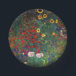 Gustav Klimt Flower Garden Paper Plate<br><div class="desc">Paper Plates featuring Gustav Klimt’s oil painting Farm Garden with Sunflowers (1907). A beautiful garden of sunflowers and exquisite blue,  red,  purple,  pink,  and white flowers. A great gift for fans of Art Nouveau and Austrian art.</div>