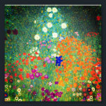 Gustav Klimt Flower Garden Photo Print<br><div class="desc">Photo Print featuring Gustav Klimt’s oil painting Flower Garden (1906). A beautiful garden of purple,  red,  white,  blue,  and orange flowers. A great gift for fans of Art Nouveau and Austrian art.</div>